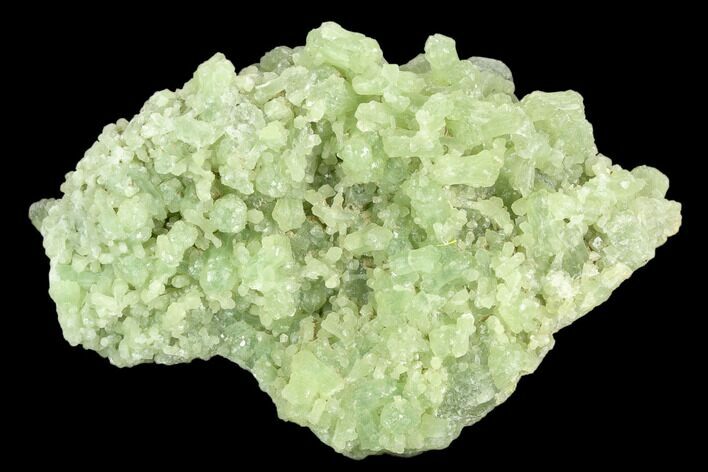 Green Prehnite Crystal Cluster - Morocco #127392